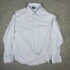 UNTUCKit Benson Men's XL Regular Fit Blue Pink Gingham Button Down Shirt